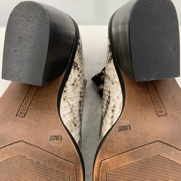 Vince Camuto Vp-Bibestie size 6.5M Ankle Bootie Snakeskin Pointed Toe Mob Wife - Picture 14 of 15